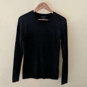 Halogen ribbed black sweater